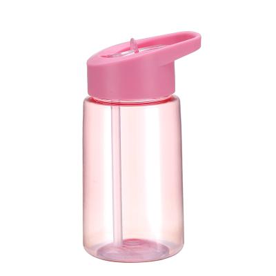 China Viable Wholesale Exquisite Plastic Bottle With Lid And Straw Water Cup for sale