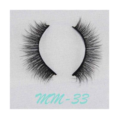 China Natural Handmade Soft Long Fake Extension Custom Professional Set Fluffy Mink Eyelash Lashes 3D for sale