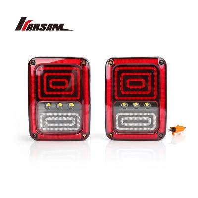 China Waterproof PC lens square LED tail light cree chip European version auto part IP67 car light accessories for sale