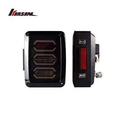 China PC Lens Design New Square Off Road Tail Light 12V Red Revenge 1800lm Driving Lamp For Jeep 2007 for sale