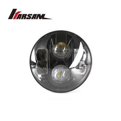 China Wholesale Cheapest Karsam Circular Headlight 80W 7 inch lo beam hi lo beam with DRL LED headlight for jeep 7 inch for sale