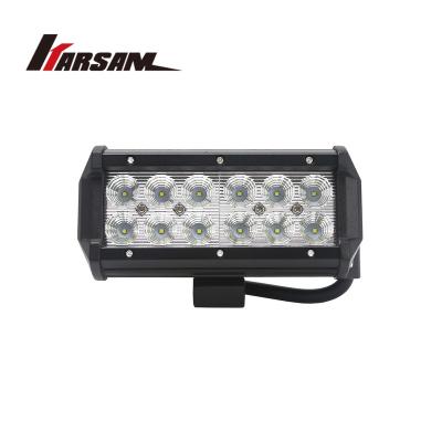 China PC Material Dual Row 7 Inch Driving Light Bar 36W Cree Chip Retrofit LED Offroad Car Light Lamp For Boat SUV ATV for sale