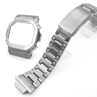 China Suitable For G Shock Watches Alloy G Shock DW5600 GWM5610 GW5000 Titanium Watch Band Strap And Watch Case For Replacement Modification for sale