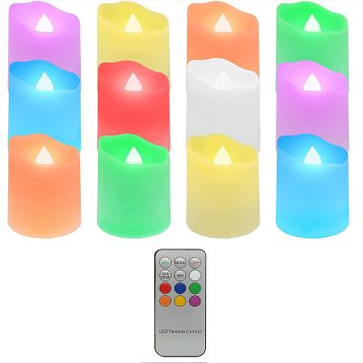 China Birthdays Wholesale Multicolor Rechargeable Electric Candle Flicker Flame Candle for sale