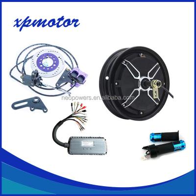 China 10inch 2000W E-scooter Conversion Kits Aluminum Hub Motor with Throttle and Controller Disc Brake System for sale