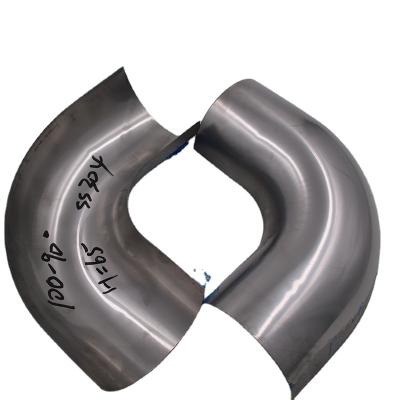 China Factory Price Modern HVAC Stainless Steel Spiral Round Pipe Spiral Stamped Duct Bend Bend Halves Modern Pressed Halves for sale