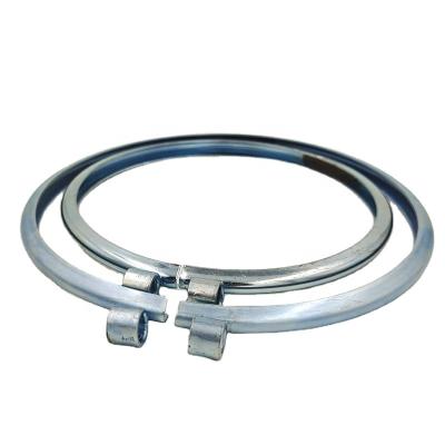 China Industrial Steel Adjustable Rings Air Duct Clamp Wide Tension Clips Duct Clamp Made In Porcelain for sale