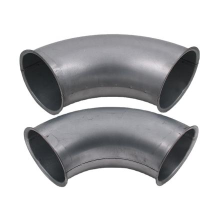 China Construction Dust Collection System Galvanized Steel Air Duct Point Welding Pressed Round Gallery Flange Bend Elbow For Pipeline for sale