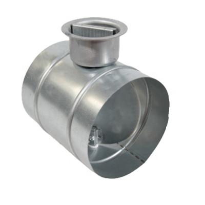 China HVAC Industrial Air Duct Conditioning Volume Control Single Damper Circular Round Blade Duct Damper for sale