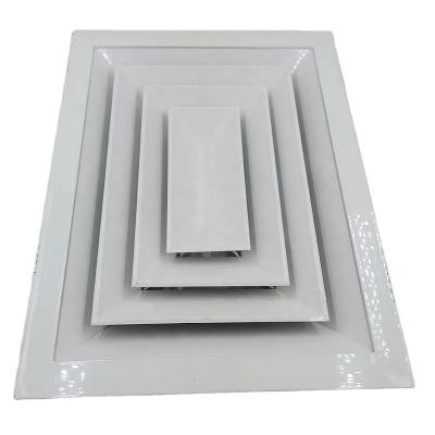 China Modern Aluminum Alloy HVAC Air Duct Rectangle Ceiling Diffuser with Adjustable Opposed Blade Damper for sale