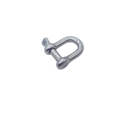 China Heavy Industry 304 Stainless Steel Europran D Ring Shackle 3/4 Dee Small D Shackle Shackle for sale