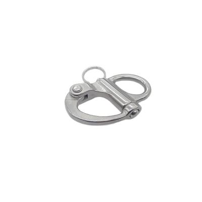 China Good quality heavy industry stainless steel fixed snap shackles and quick release snap shackles for sale