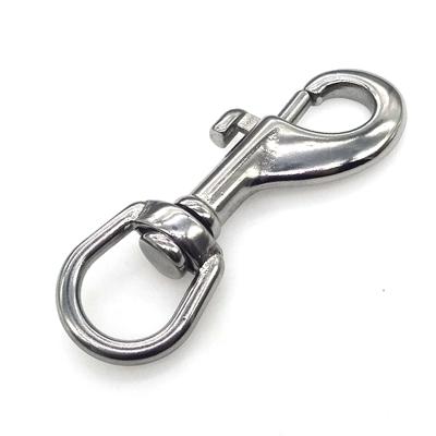 China Heavy Industry Stainless Steel Air Dive Clips Swivel Snap Eye Hook Dive Single Ended Swivel Eye Snap Bolt Hook for sale