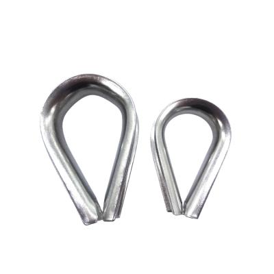 China Multi-Functional Wire Rope Clamp Stainless Steel Wire Rope Thimble European Type Thimble for sale