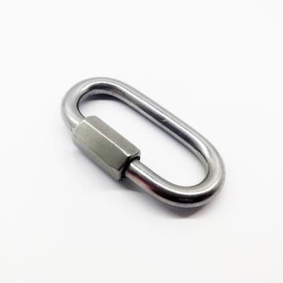 China Heavy Industry Stainless Steel 304 Carabiner Quick Link Climbing Connecting Hooks for sale