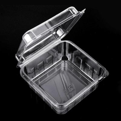 China Custom Transparent Fruit Packaging PET Material Vegetable Plastic Containers , Fruit Plastic Packaging Box for sale