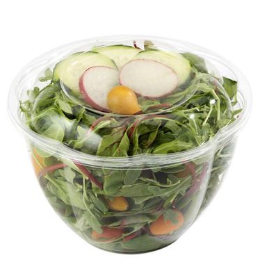 China Disposable Container for Takeaway Custom Disposable Food PET Salad Bowl with Lid Salad Bowl Salad Container for sale