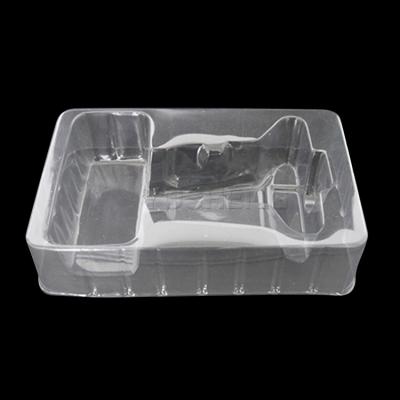 China Tear Off Skidproof Disposable Custom Plastic Lid PET Clear Plastic Packaging For Food for sale