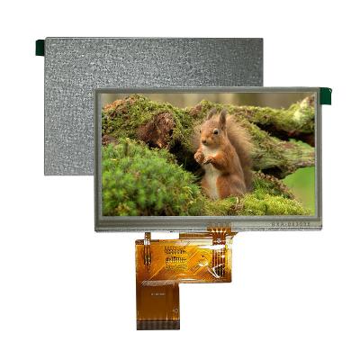 China high resolution color display 4.3 inch tft lcd module with Resistive touch screen panel for sale