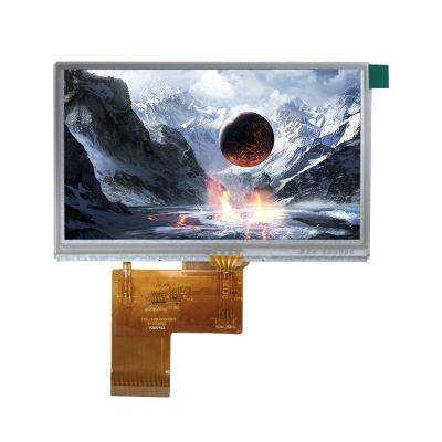 China high brightness luminance 4.3 inch 480*272 tft lcd module with Resistive touch panel RTP for sale