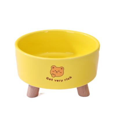 China Factory direct sale viable ceramic dog bowl pet food water feeder bowl for dogs cats for sale