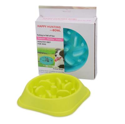 China Sustainable Wholesale White Feeding Slow Custom Food Eat Pet Feeder Dog Bowl for sale