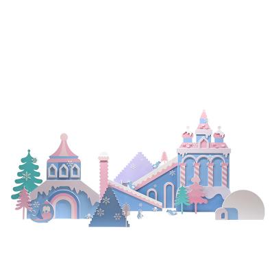 China SCIENTIFIC LABOR ORGANIZATION Display Design Castle Amusement Park Window Mall Display Props Christmas Decoration Supplies 0202 for sale