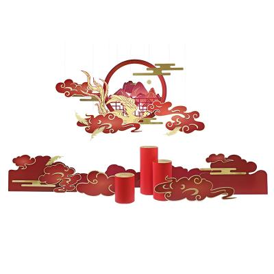 China SCIENTIFIC WORK ORGANIZATION Display Design Auspicious Clouds Hanging Decoration Chinese New Year Decorations Window Display Props 0169 for sale