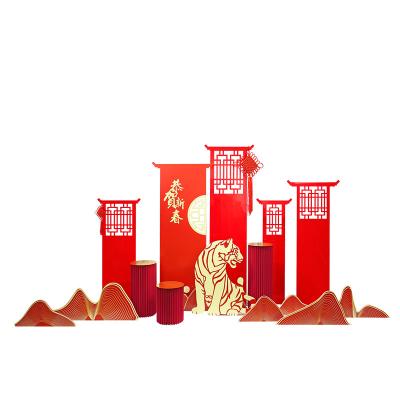 China China SCIENTIFIC LABOR ORGANIZATION Display Design Tiger Props Decoration Window Mall Display Props China New Year Decorations for sale