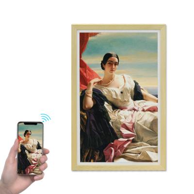 China Museum Nft Screen 32 Inch Digital LCD Frame Nft Show Modern Digital Art Frame Android Photo Display Figure Photo Frame for sale