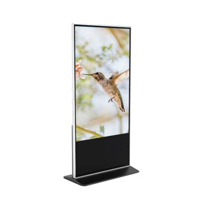 China Video Playback 55 Inch LCD Touch Screen Floor Standing Advertising Kiosk Advertising Display for sale