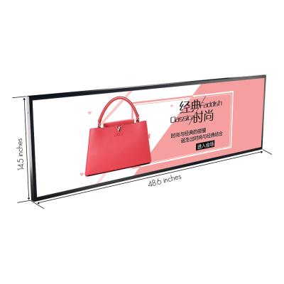 China 49.5 Inch Indoor Bar Monitor Restaurant Digital Menu Wall Mount LCD Advertising Player for sale