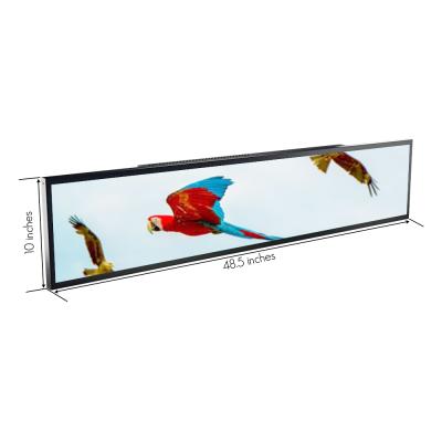 China 48.1 Inch Bar Lcd Indoor Edge Digital Signage Retail Store Advertising Display for sale