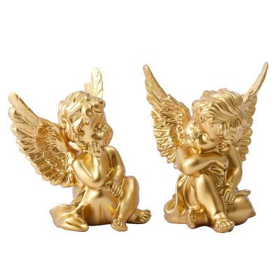 China Lovely Home Decor Accessories Resin Luxury Angel Figurines Home Decoration Gifts and Crafts for sale