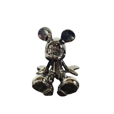 China Beautiful Luxury Home Decor Trinkets Crafts Resin Glitter Mickey Mouse Cartoon Art and Craft Supplies Decorations for Home for sale