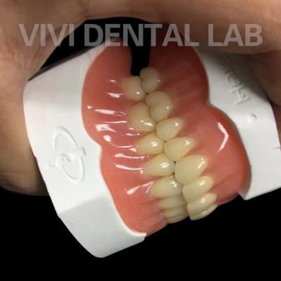 China Ivoclar curado por calor con dentadura completa acrílica Laboratorio dental de alta precisión en venta