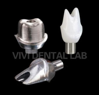 China Titanium Dental Implant Crown Precise Custom Zirconia Implant Abutment for sale