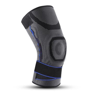 China AB007 Outdoor Sports Basketball Football Support Silica Gel Pressure Fitness Knee Pad Protector Breathable Knitting Kneelet for sale