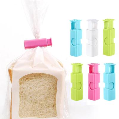 China Sustainable Kitchen Household Plastic Bag Spring Sealing Clip Coffee Snack Bags Press Sealing Clip for sale