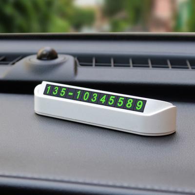 China No Number Temporary Card Parking Privacy Protection Car Accessories Car Phone Number Creative Car Parking Card for sale