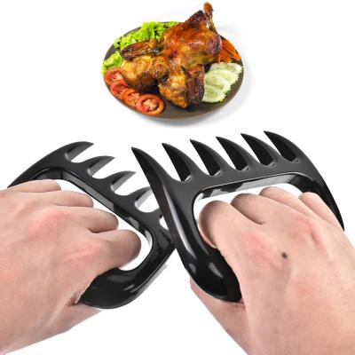 China Thermal Resistance Amazon BBQ Bear Food Fork Meat Ripper Turkey Chicken Cut Handle Meat Claw for sale