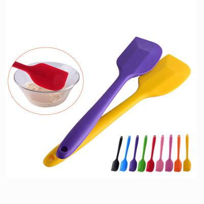 China Viable Heat Resistant Butter Scraper Cooking Spatula Set Silicone Spatula Cream Baking Spatula for sale