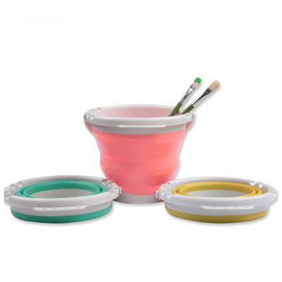 China Viable Hot Selling Outdoor Folding Paint Brush Cleaner Portable Wash Bucket Paint Cleaning Tools for sale