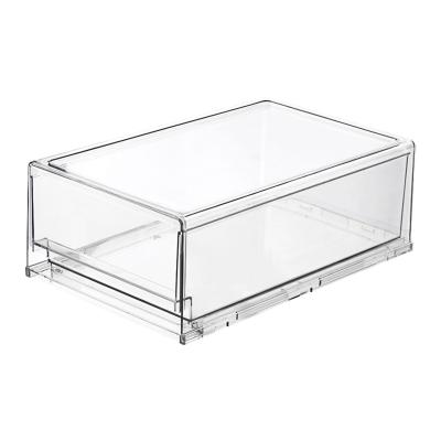 China Viable Viable Food Clear Containers Shelf Rack Storage Box Bins For Fridge Drawer Fridge Storage Organizer for sale