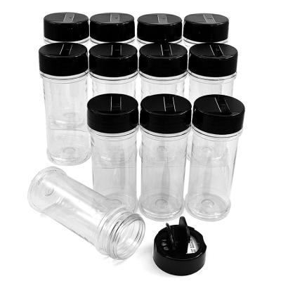 China Viable Viable 12 PACKS 5.5 oz Plastic Spice Bottles Containers Spice Containers Packaging Plastic Spice Bottles for sale