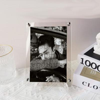 China Around the World Wholesale Group Photo Acrylic Kpop Exo Puzzle Photo Frame for sale