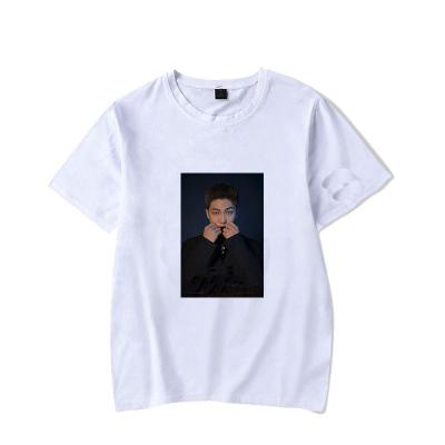 China Anti-Wrinkle Wholesale Kpop Idol Merchandise Bantan Boys Magazine Photo Short Sleeve T-Shirt for sale