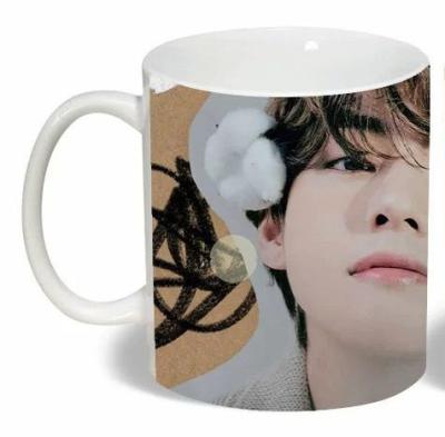 China Wholesale Kpop Idol Goods Bangtan Boys Viable Magazine Photo Ceramic Mugs for sale