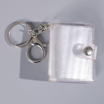 China Wholesale KPOP Plastic Photo Holder Kpop Idol Goods Star Photo Card Key Chain for sale