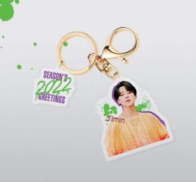 China Wholesale Kpop Idol 2pcs/set Season's Greetings Handsome Bantan Boys Dance Plastic Acrylic Key Chain for sale